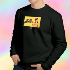 Bad Bunny Black and yellow Sweatshirt