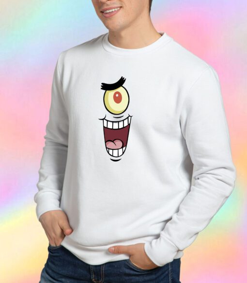 Bad Nickelodeon Plankton Face Sweatshirt