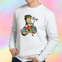 Betty Boop Biker Cartoon Sweatshirt