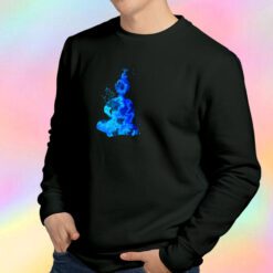 Blue Buddha Silhouette Sweatshirt