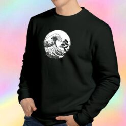 Bonsai Wave white Sweatshirt