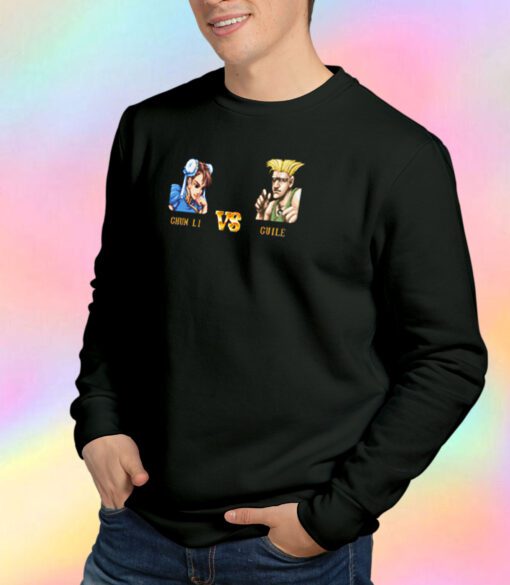 CHUNLI VS GUILE FIGHT Sweatshirt