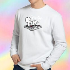 DJ Turntables Cartoon Hands Sweatshirt