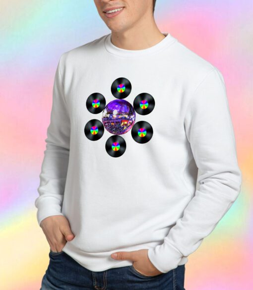 Disco Rainbow Album Flower Sweatshirt