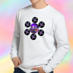 Disco Record Flower Sweatshirt