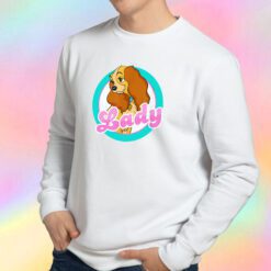 Disney Cute Lady Face Lady and the Tramp Sweatshirt