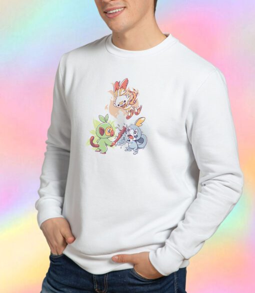 Galar Starters Light Ver Sweatshirt