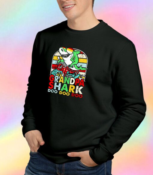 Grandpa Shark Doo Doo Doo Sweatshirt