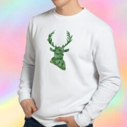 Green Mandala Deer Sweatshirt