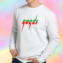 Gucci Blade Print White Sweatshirt