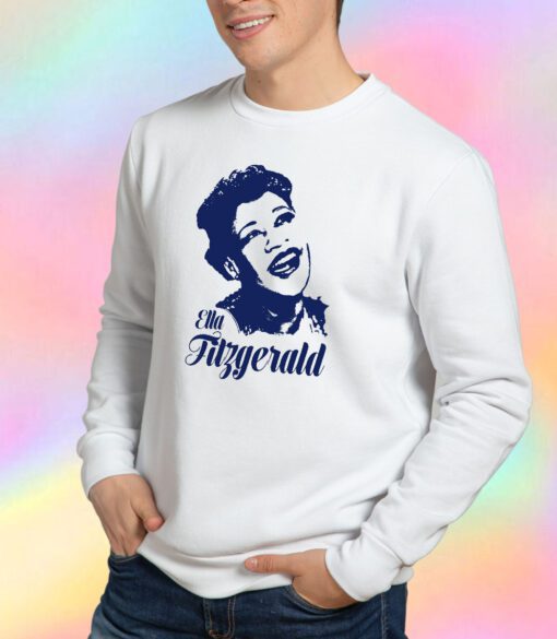 ella fitzgerald design canvas Sweatshirt