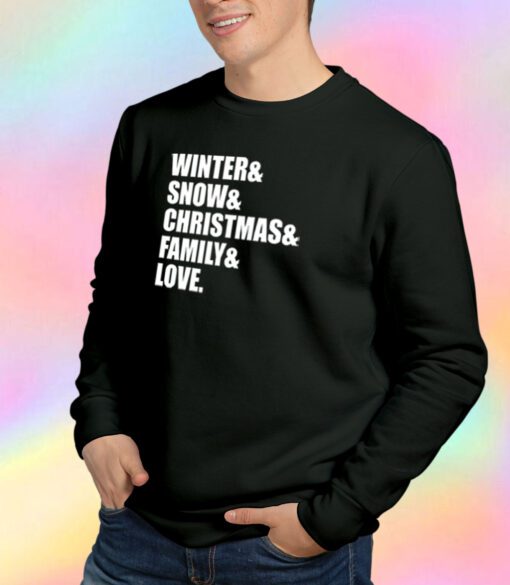 family love christmas Sweatshirt