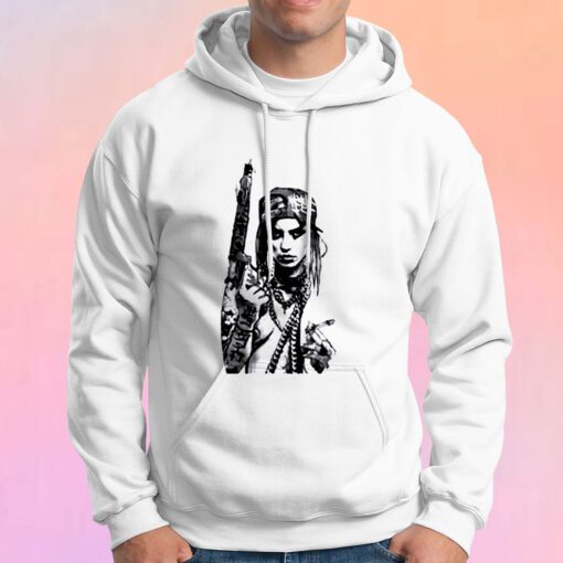 Sexy Hot Mexicana Girl Chola Chicana Mexico Mexiko Gun Hipster Gangster Swag Gangsta Hoodie