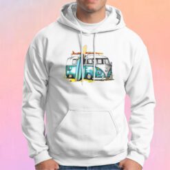 Surfer Bus Surfing Board Long Sleeve UPF 30 tee Hoodie