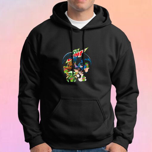 Yoda Baby Groot and Toothless Stitch Gizmo Hoodie