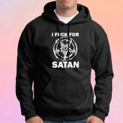 I Fuck For Satan Apart Graphic Hoodie