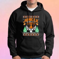 Jungle All The Wey Cincinnati Christmas Hoodie