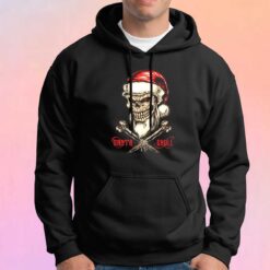 Metal Santa Skull Christmas Hoodie