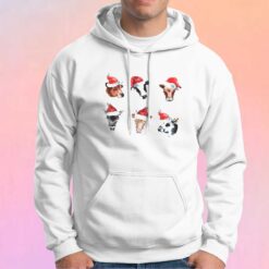 Santa Cow Merry Christmas Hoodie