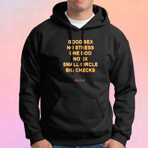 Good Sex No Stress One Boo Tee Hoodie