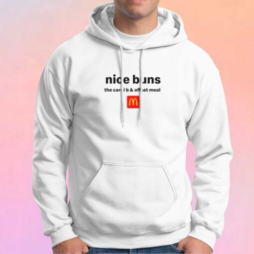 Nice Buns The Cardi Offset Meal Tee Hoodie