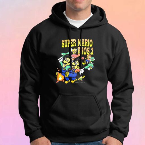 Vintage 1990 Super Mario Bros 3 Game Hoodie