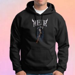 Rhinestone Grim Reaper Graphic Hoodie