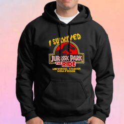 Vintage 1998 I Survived Jurassic Park The Ride Hoodie