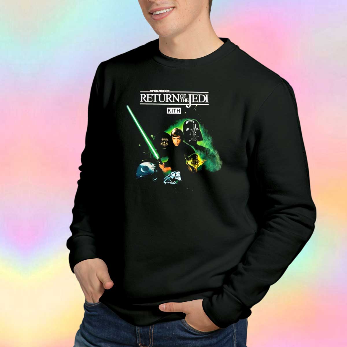 Get Buy Vintage Star Wars Kids Luke Poster Sweatshirt