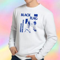 Black Flag Nervous Breakdown White Sweatshirt