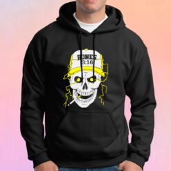 Steven Austin 3 16 Bones Smoking Skull Hoodie