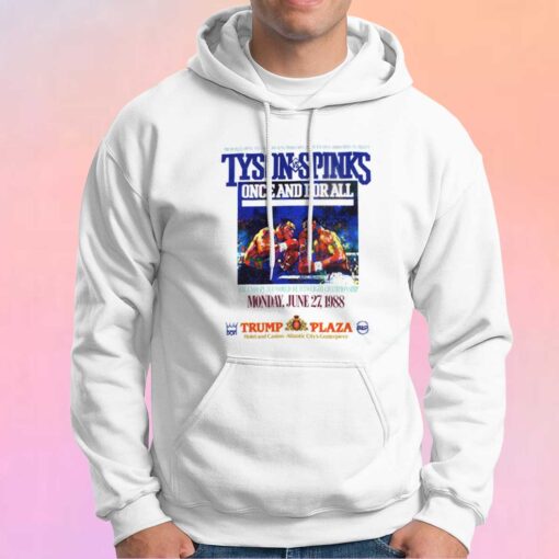 Vintage Mike Tyson Vs Michael Spinks Retro Boxing Hoodie