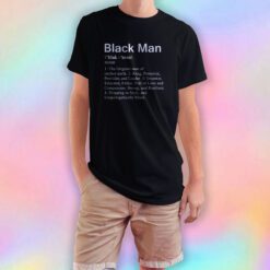 Black Men Definition T Shirt