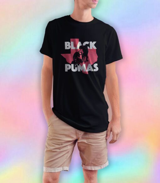 Black Pumas Texas Charcoal T Shirt