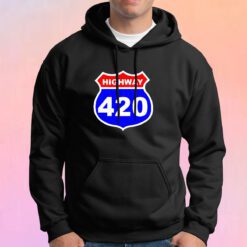 Highway 420 Sign Weed Hoodie