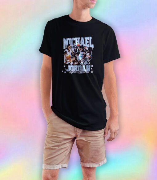 Michael Jordan UNC 90s Style Vintage Bootleg T Shirt