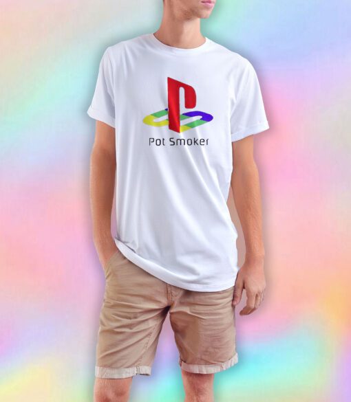 Pot Smoker Playstation Retro T Shirt