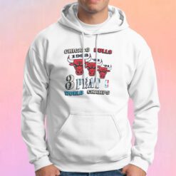 Vintage 90s Chicago Bulls '3 Peat World Champs Hoodie