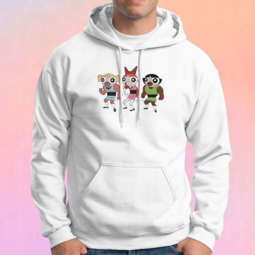 Buff Powerpuff Girls Fake Villain Male 90s Hoodie