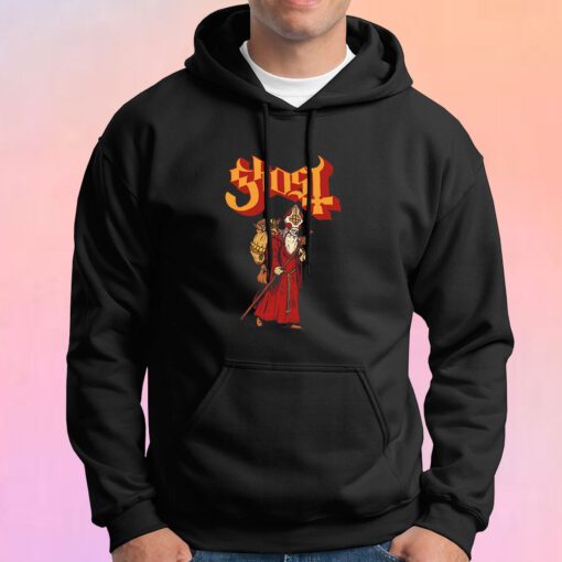 Ghost Greetings From Papa Noel Slim Fit Hoodie