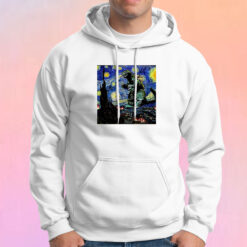 Godzilla Starry Night Van Gogh Hoodie