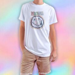 Nirvana Pastel Colored Smile Logo Boyfriend T Shirt