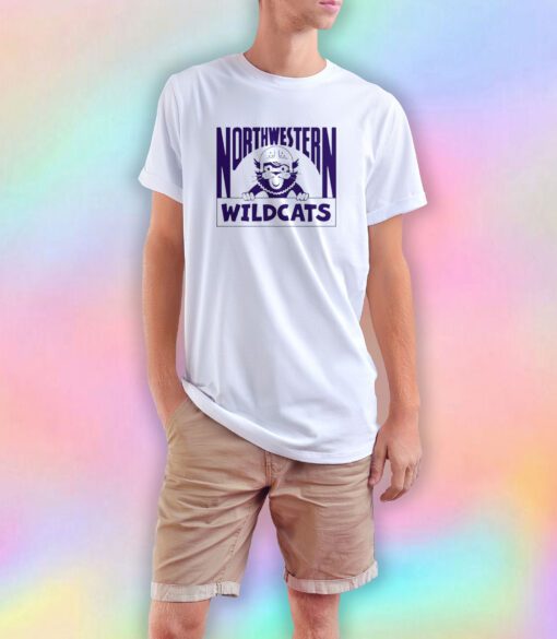 Northwestern Wildcats Vintage Football Mascot T Shirt