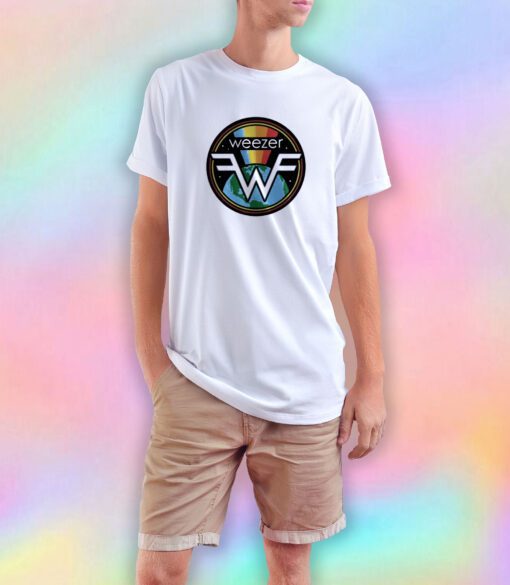 Vintage Weezer Rainbow Symbol Logo T Shirt