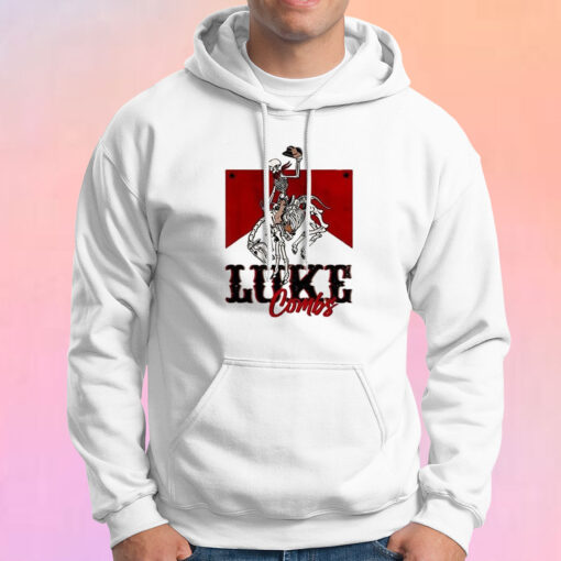 Western Luke Combs Bullhead Cowboy Skeleton Hoodie