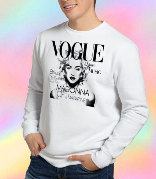 80’S Madonna Vogue Short Sleeve Sweatshirt