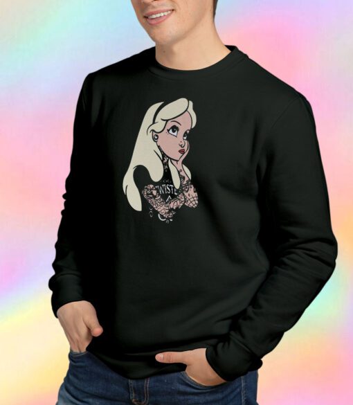 Alice In Wonderland Punk Tattoos Sweatshirt