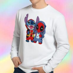 Baby Stitch And Deadpool Is Friends Sweatshirt