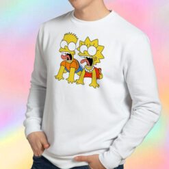 Bart And Lisa Simpson Scream Sweatshirt