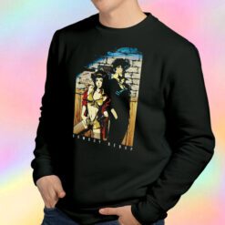 Cowboy Bebop Spike And Faye On Wall Sweatshirt